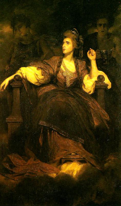 Sir Joshua Reynolds mrs siddons as the tragic muse oil painting picture